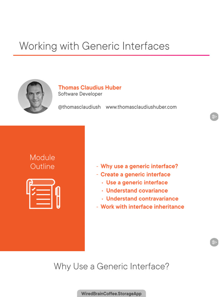Working With Generic Interfaces Slides | PDF
