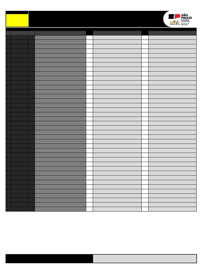 PROVA PAULISTA EE Sinh Pantoja 2025 PDF 1