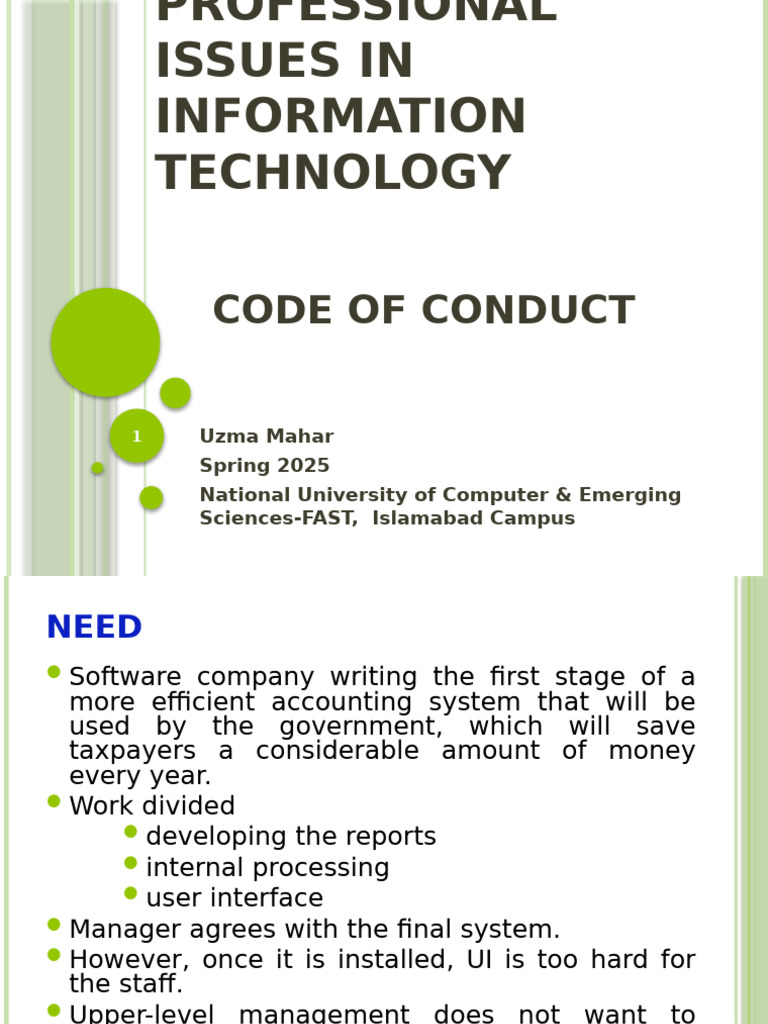 Software Engineering Code of Conduct | PDF | Software | Software ...
