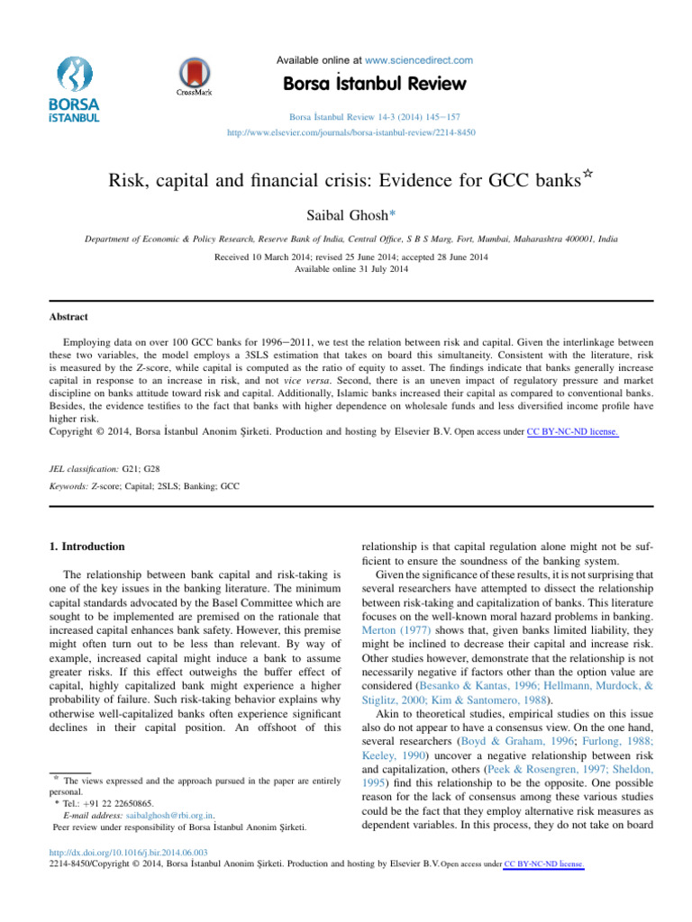 GCC Banks: Risk and Capital Analysis | PDF | Banks | Leverage (Finance)