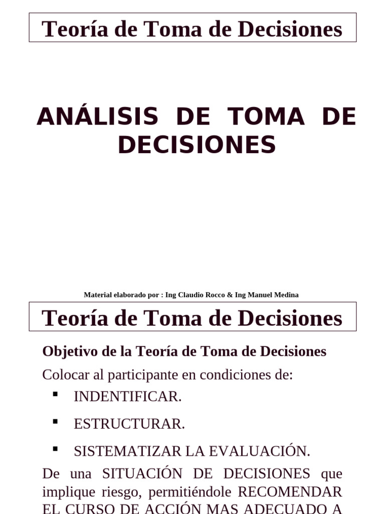 Teoría y Metodología en Decisiones | PDF | Toma de decisiones | Teoría