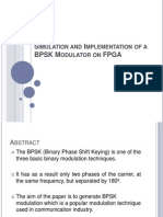 S I BPSK M Fpga: Imulation AND Mplementation OF A Odulator ON