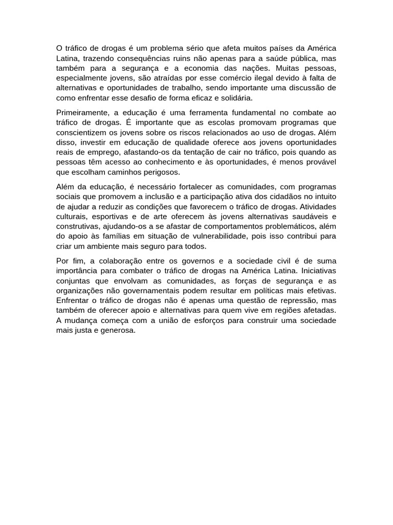 Combate ao Tráfico de Drogas na América Latina | PDF