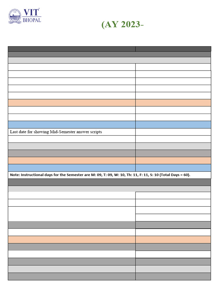 Academic Calendar AY 2023-24 | PDF | Academic Term | Religious Holidays