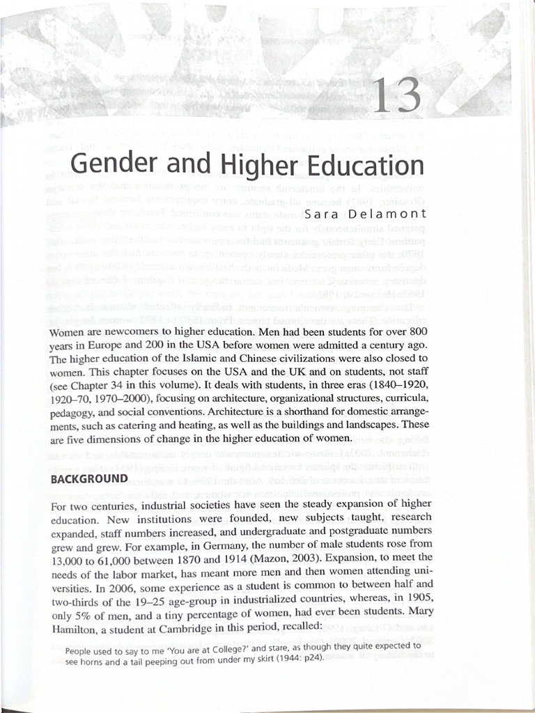 Gender and Higher Education | PDF