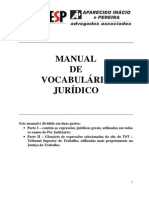 Manual DE Vocabulário Jurídico