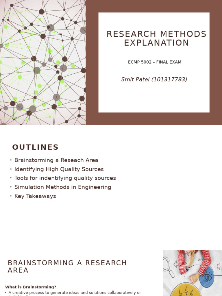 Research Methods in Engineering | PDF | Simulation | Brainstorming