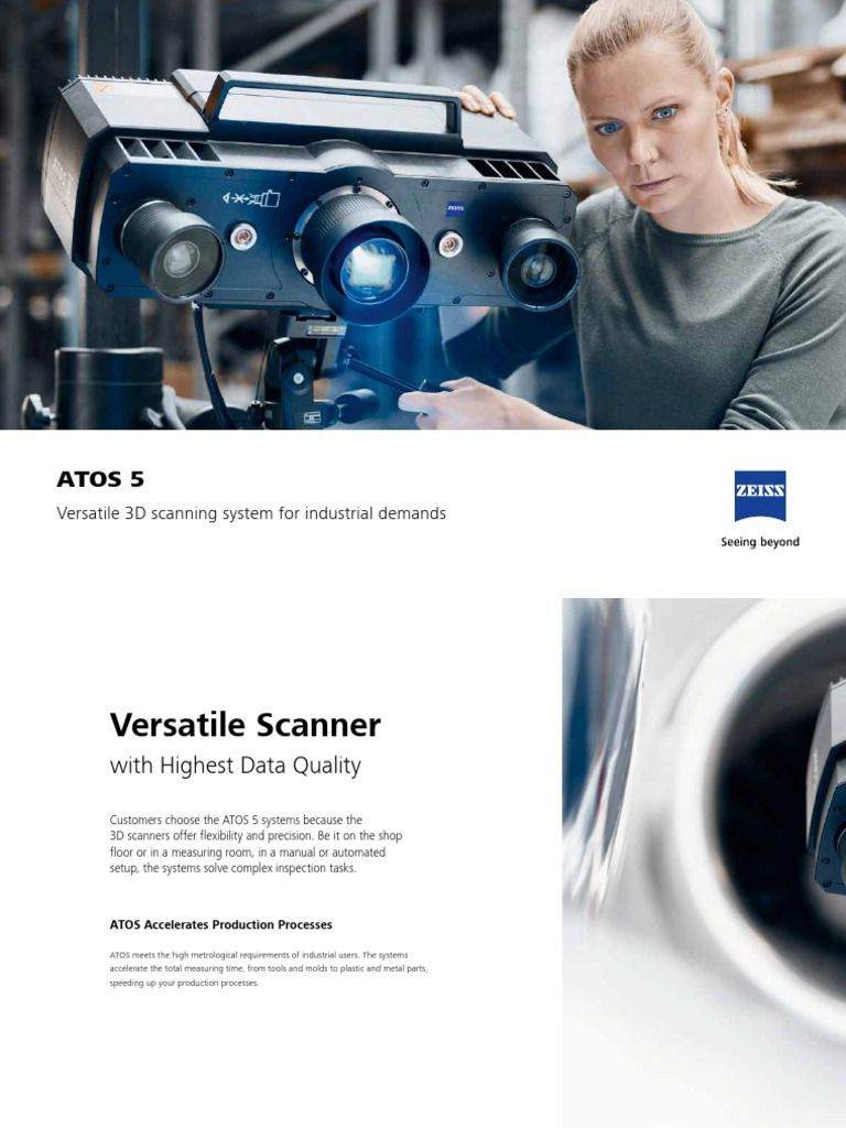 ATOS 5 for Airfoil: High-Speed 3D Scanner | PDF | 3 D Printing | Automation