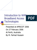 WiMax and Broadband Access Tech
