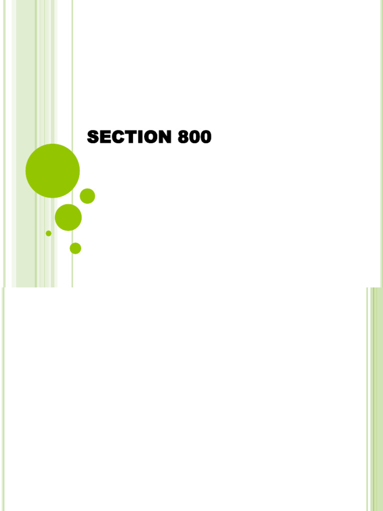 Section 800: Conditional Tax Exemptions | PDF | Tax Exemption | Customs