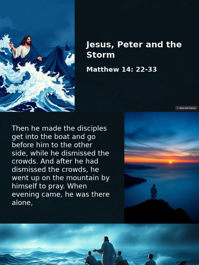 Jesus Peter and The Storm Recollection | PDF