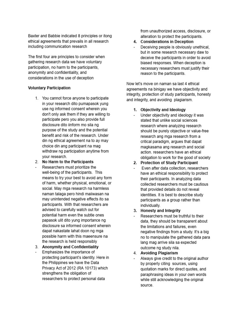4 Ethical Agreement | PDF