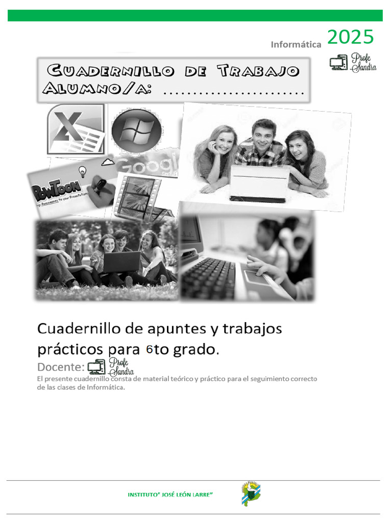 Cuadernillo de Informática 6to 2025 | PDF | Hardware de la computadora ...