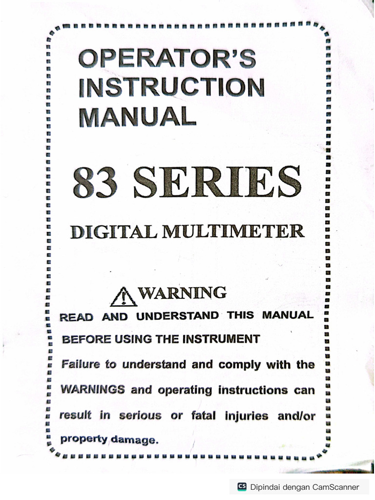 Digital Multimeter | PDF