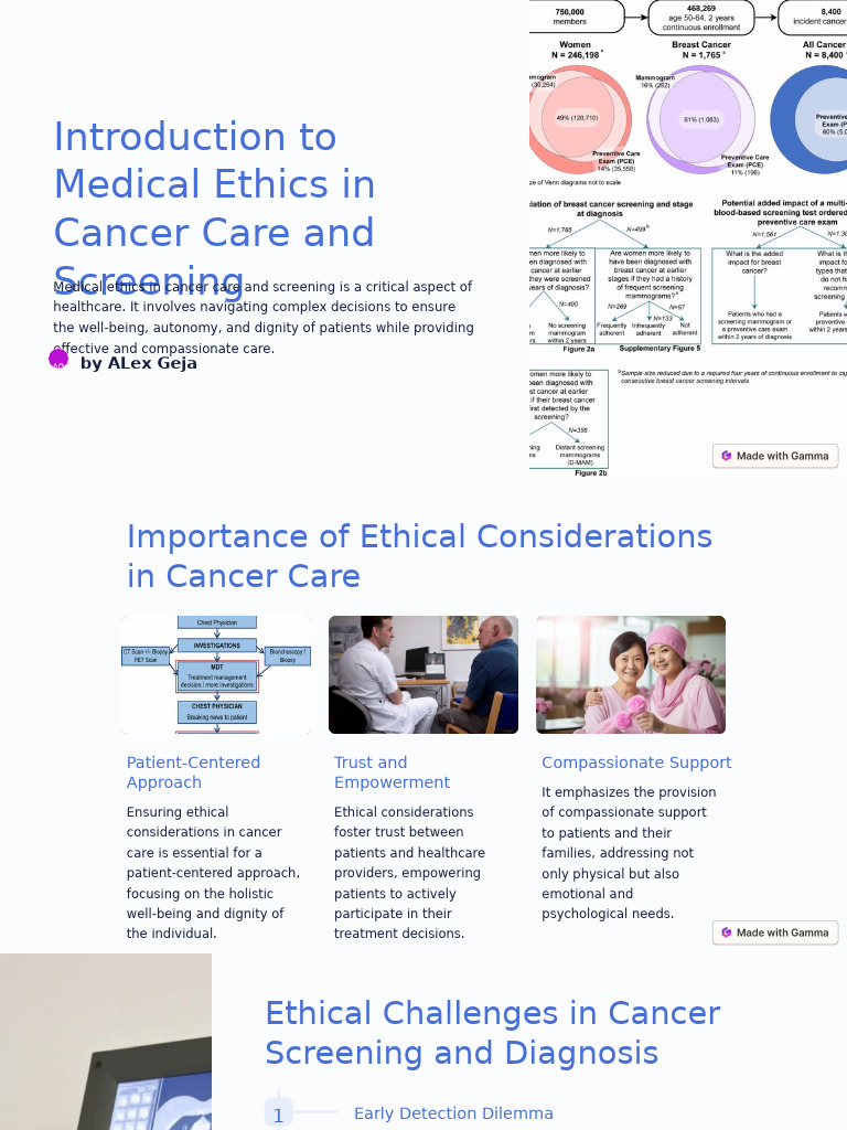 Introduction To Medical Ethics in Cancer Care and Screening | PDF ...