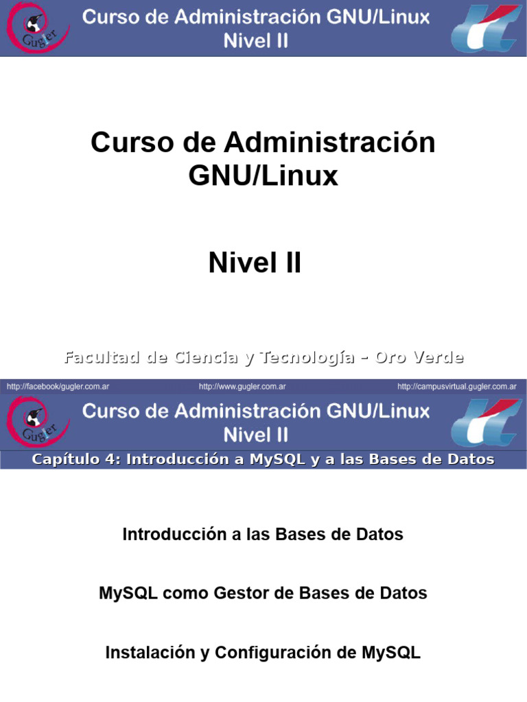 Introducción a MySQL y Bases de Datos | PDF | Mi sql | Bases de datos