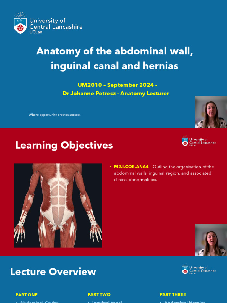 Abdominal Wall, Hernias, & Ingunial Canal | PDF | Abdomen