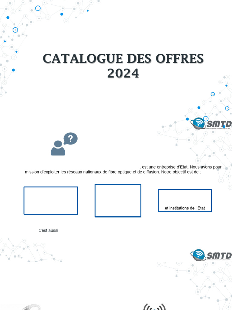 Catalogue des offres SMTD 2024 | PDF | Centre de données | Radiodiffusion