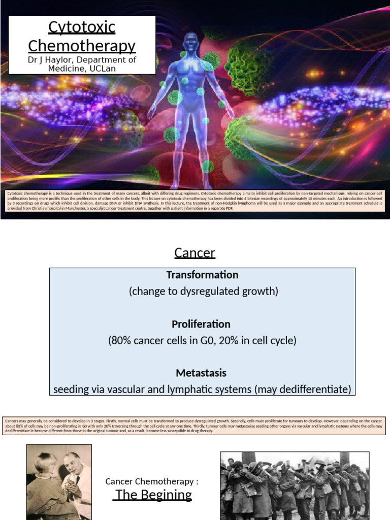 Understanding Cytotoxic Chemotherapy | PDF | Chemotherapy | Cell Cycle