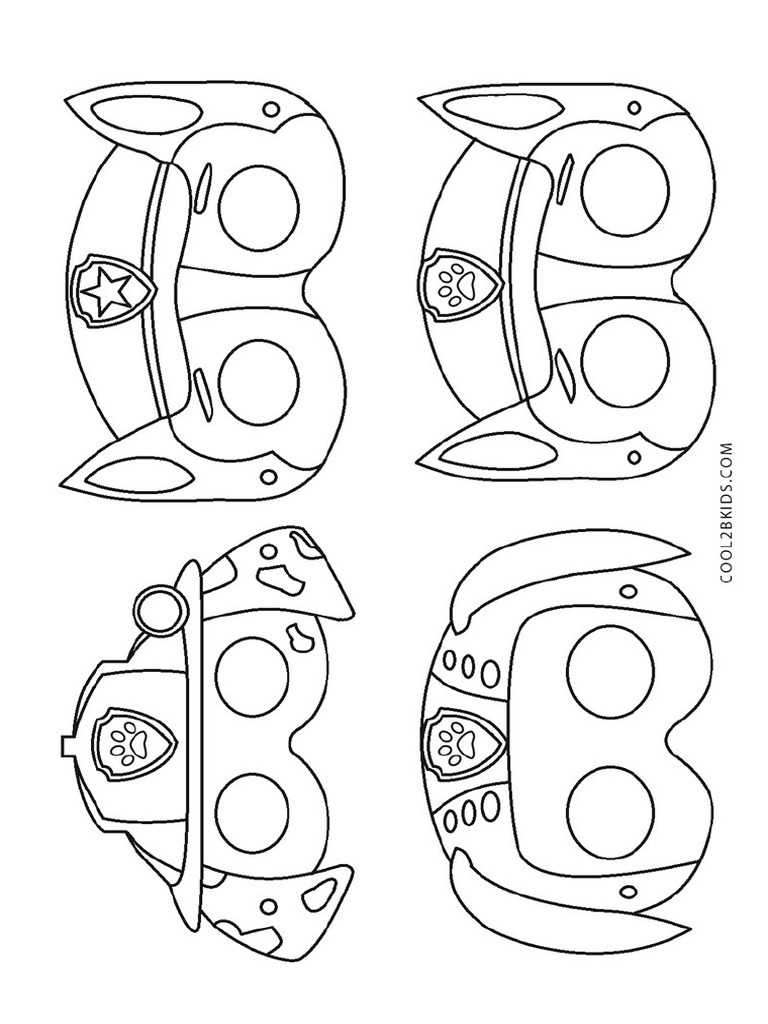 Paw-Patrol-Mask-Coloring-Pages | PDF