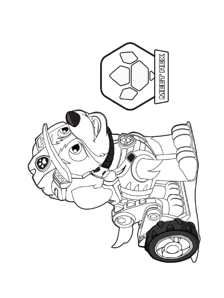Meet Rex - Colouring Sheet | PDF