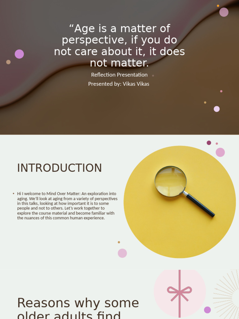 Perspectives on Aging: Challenges & Resilience | PDF | Ageing | Old Age