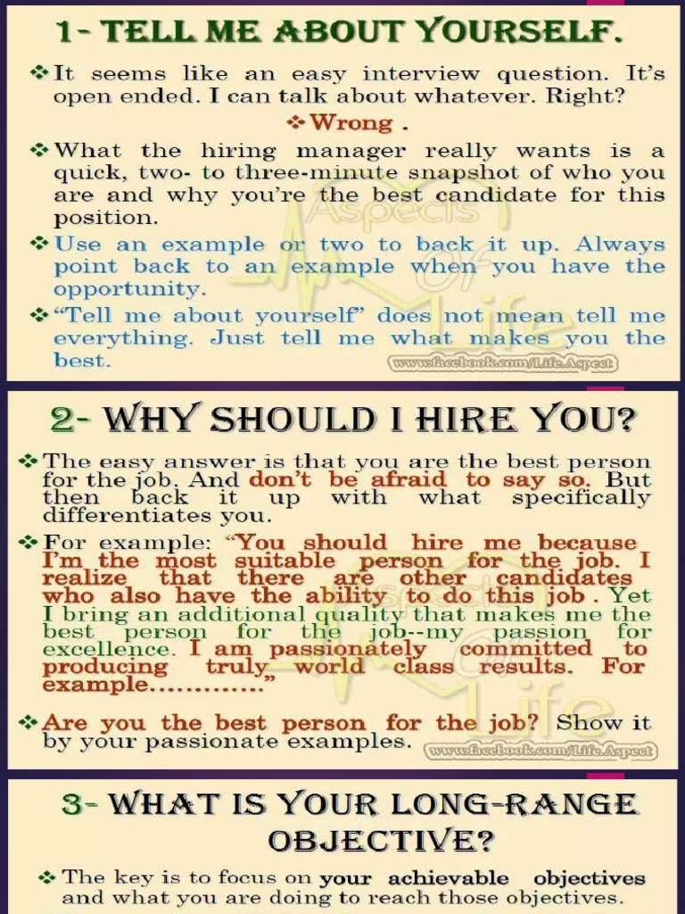 Interview Questions Pdf