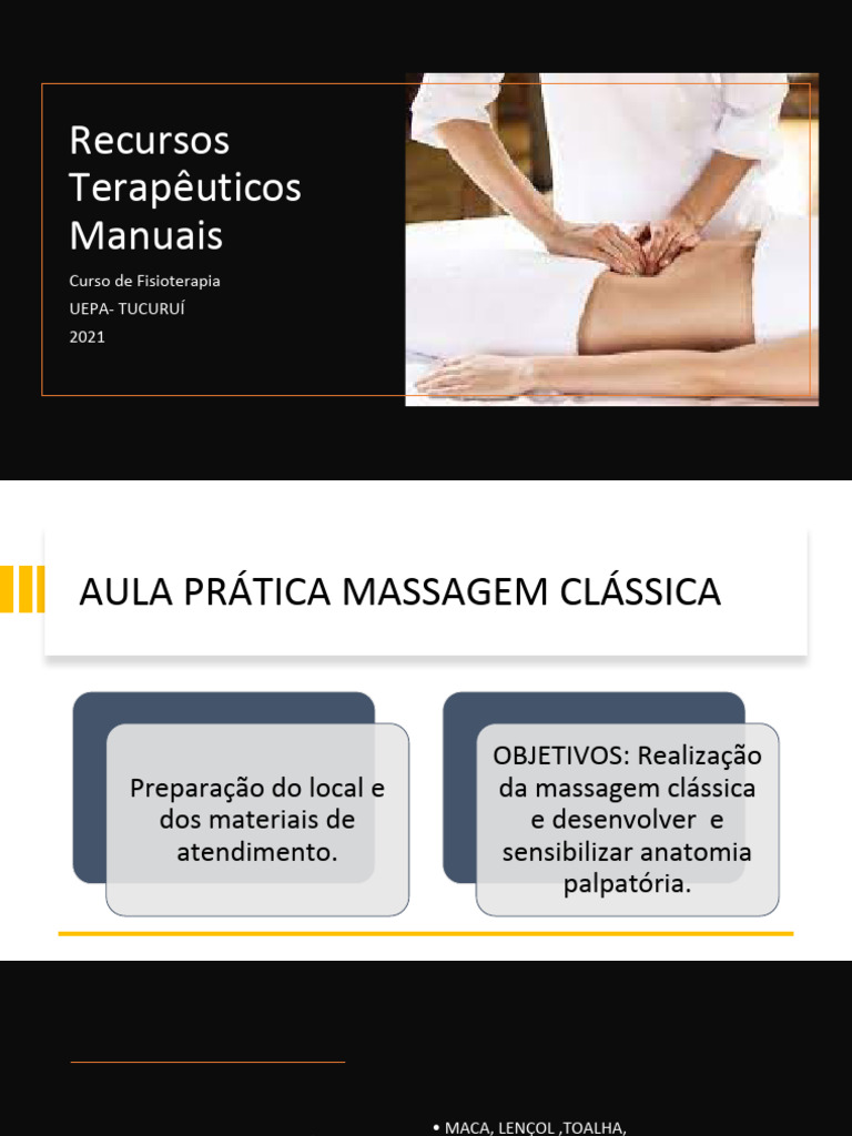Aula Prática de Massagem Clássica | PDF | Massagem