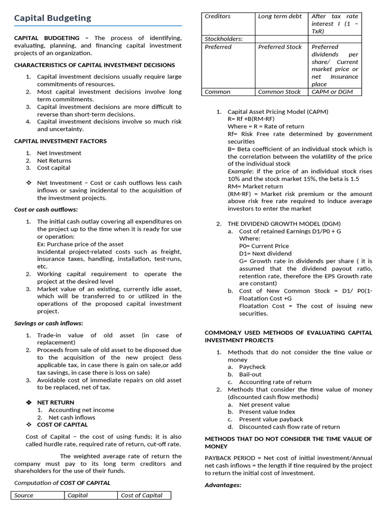 Capital Budgeting Part 3 | PDF | Net Present Value | Investing