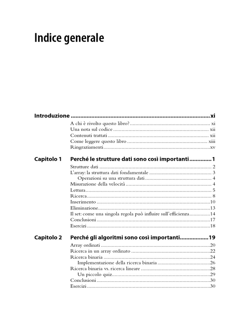 Algoritmi e Strutture Dati Indice | PDF