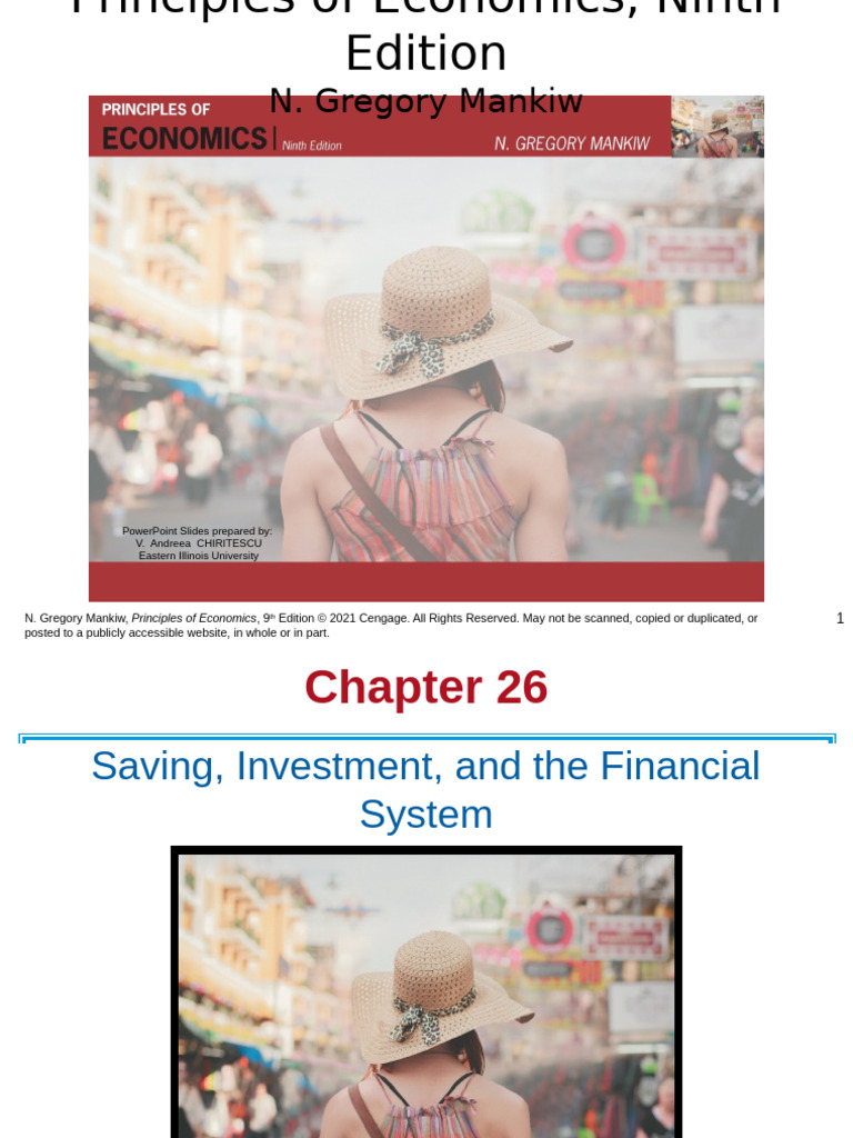 Chapter 26 Saving, Investment, And the Financial System Without Notes