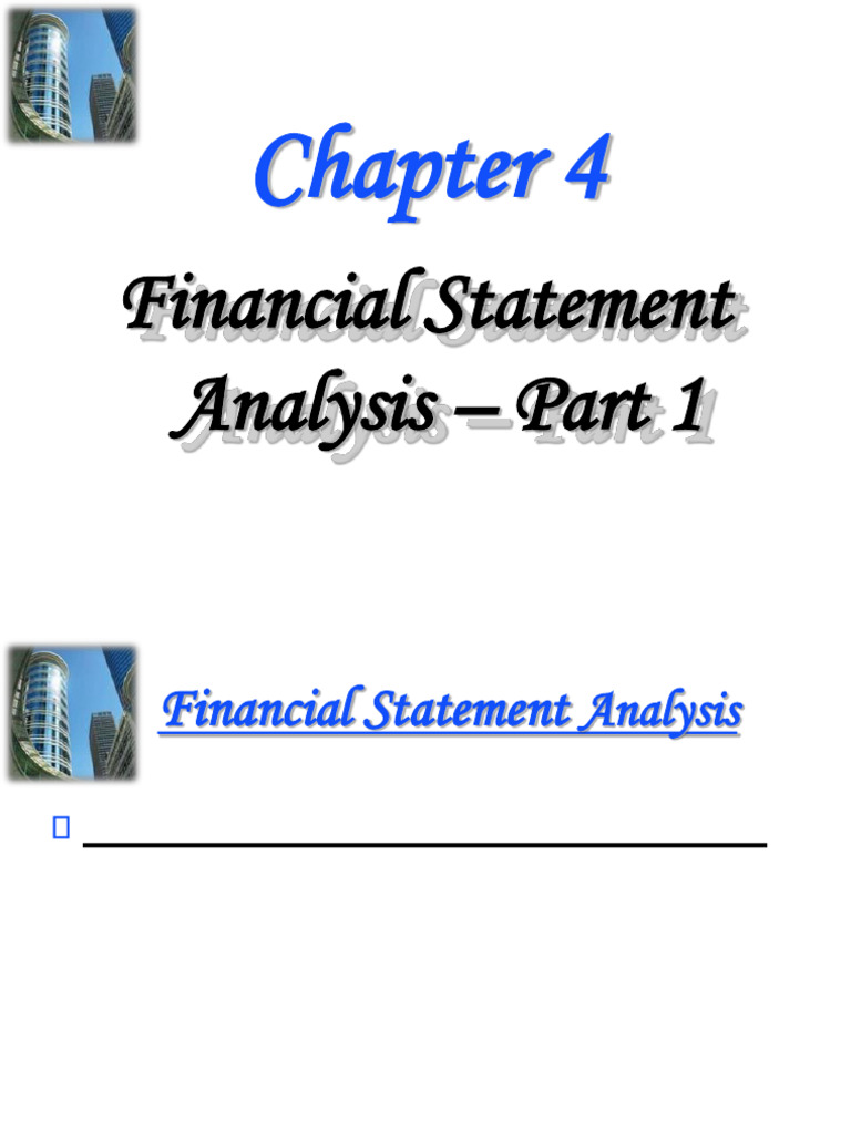 Financial Statement Analysis Overview | PDF | Financial Ratio | Equity ...