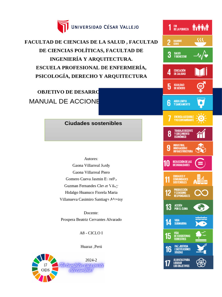 Manual de Acciones Sostenibles en Huaraz | PDF | Residuos | Reciclaje