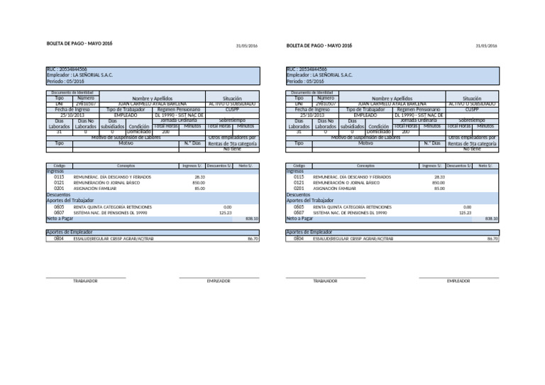 315059998 Reporte R8 PLAME Formateado Con Complemento TodoDocumentos ...