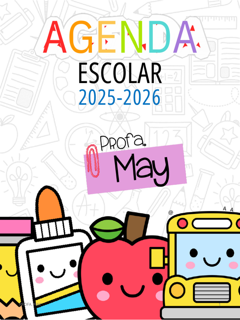 Agenda Escolar 2025-2026 para Imprimir | PDF | Contraseña | Control de ...
