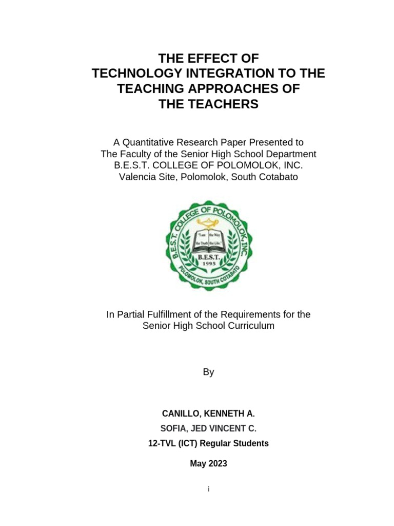 Impact of Technology on Teaching Methods | PDF | Teachers | Educational ...