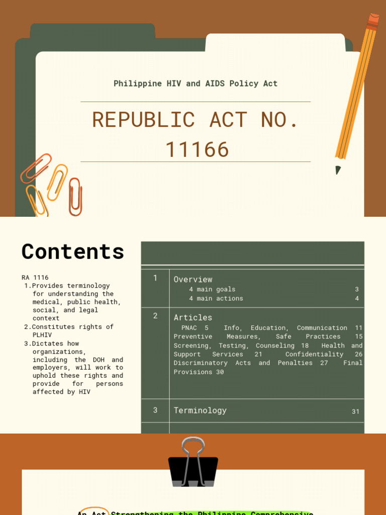 Philippine HIV and AIDS Policy Act | PDF | Hiv/Aids | Sexually ...