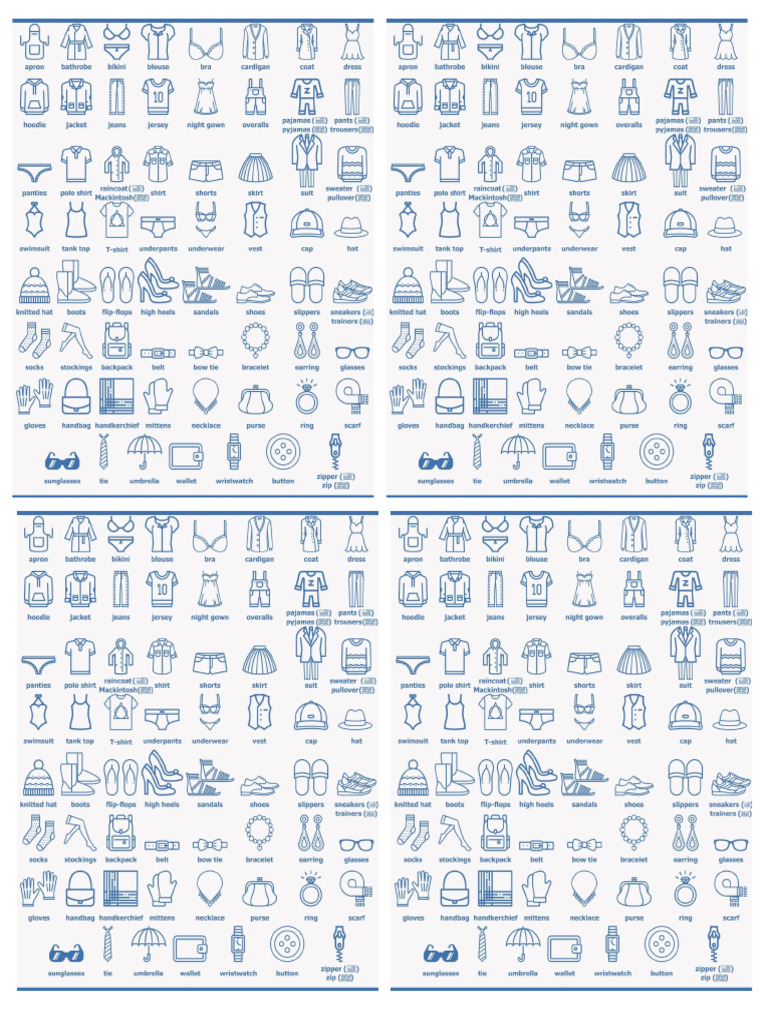 clothes vocabulary | PDF