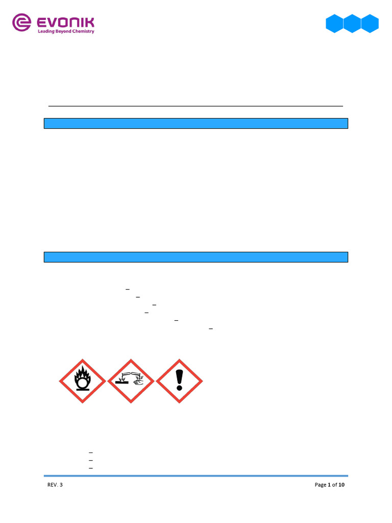Hydrogen Peroxide 30% Safety Data Sheet | PDF | Hydrogen Peroxide ...