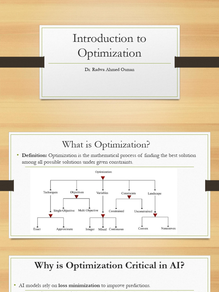 Introduction To Optimization-Lec1 | PDF | Mathematical Optimization ...