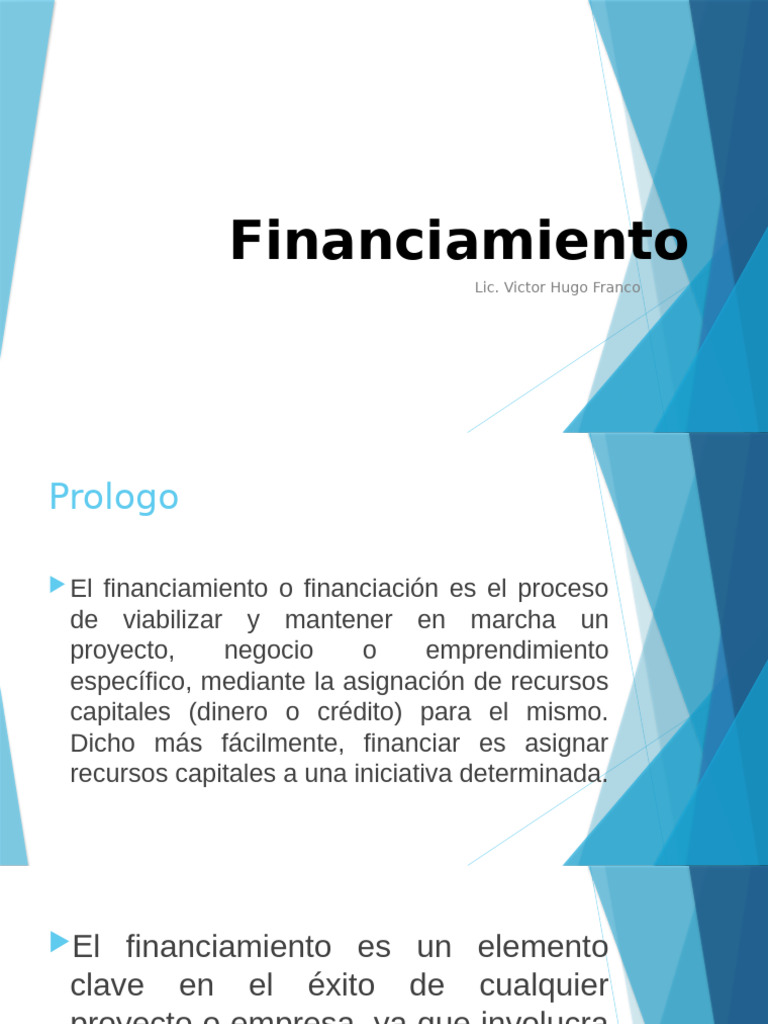 Tipos y Fuentes de Financiamiento Empresarial | PDF | Compartir ...