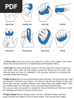 Hand Therapy Putty Exercises Guide | PDF | Thumb | Limbs (Anatomy)