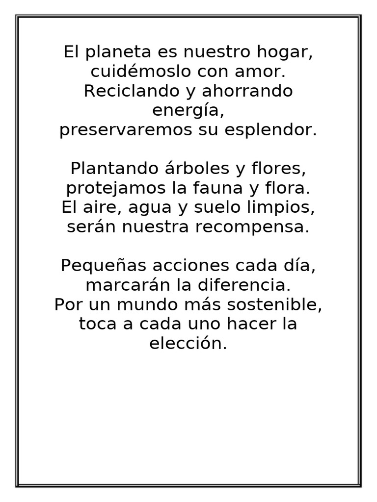 Cuidemos Nuestro Planeta Juntos Pdf