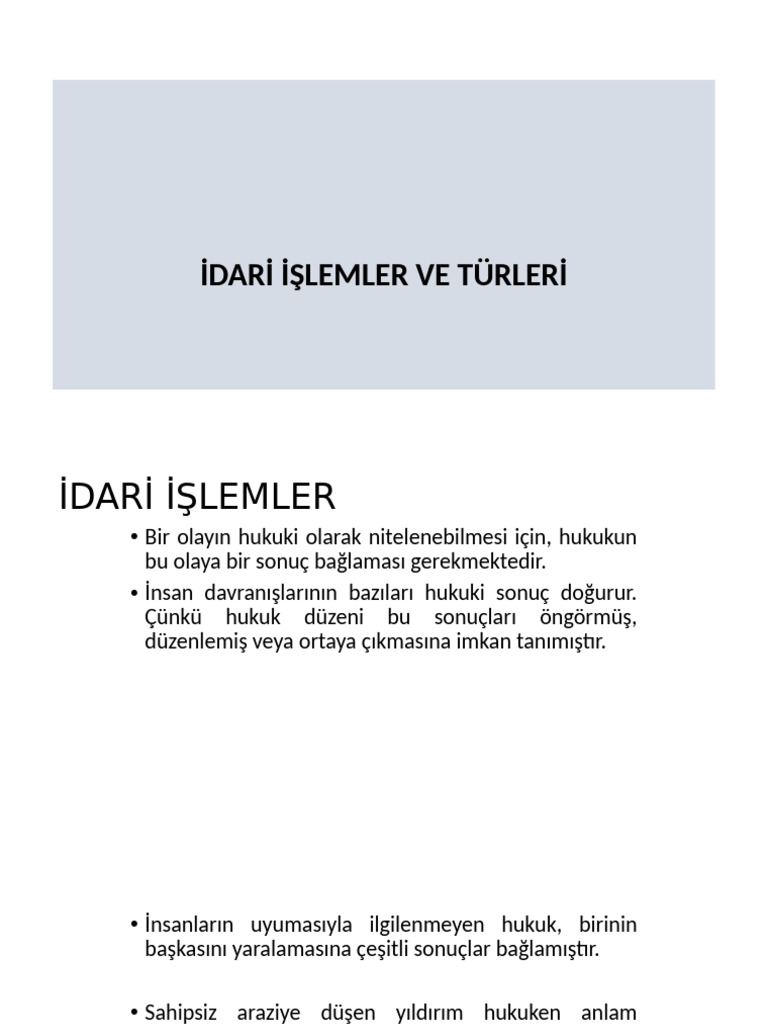İdari İşlem | PDF