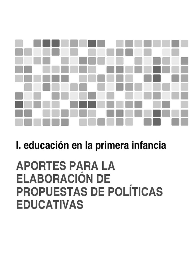 Propuestas de Políticas Educativas en Primera Infancia | PDF ...