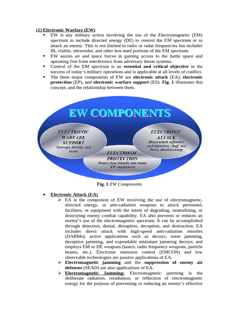 Overview of Electronic Warfare Techniques | PDF | Electronic Warfare ...
