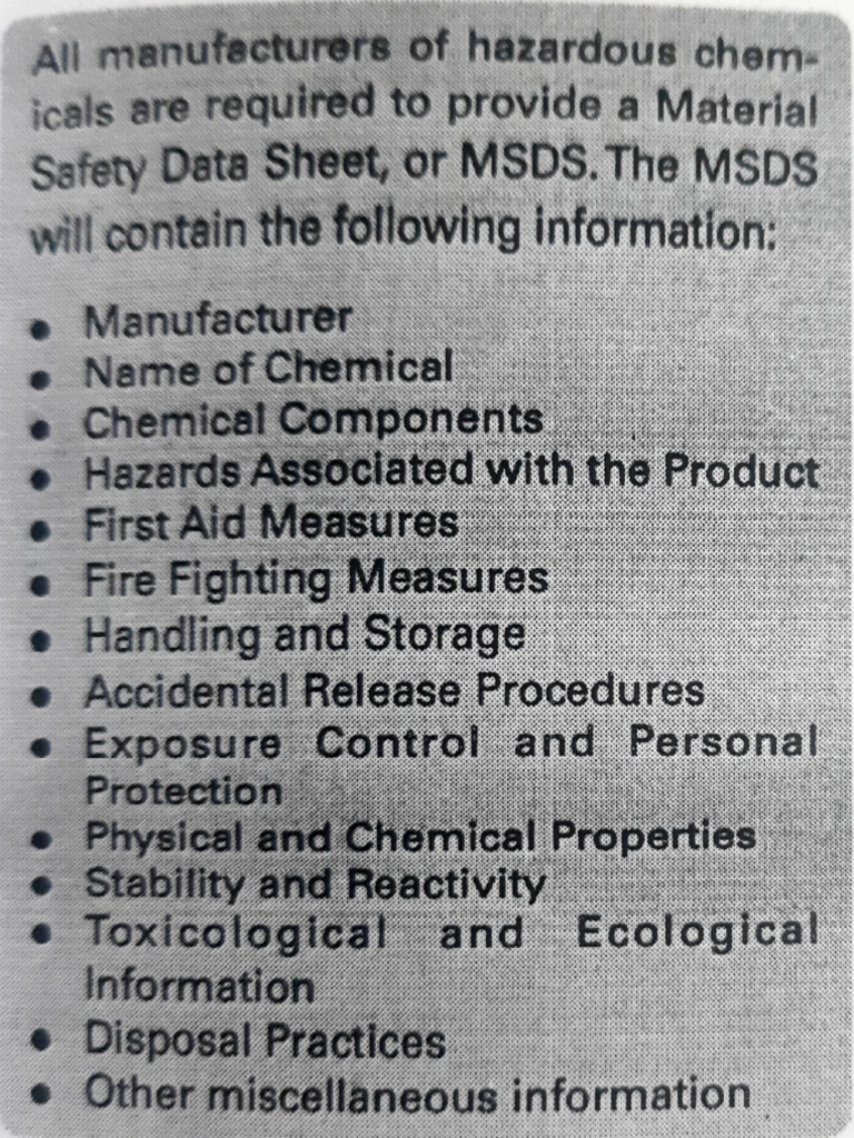 MSDS | PDF