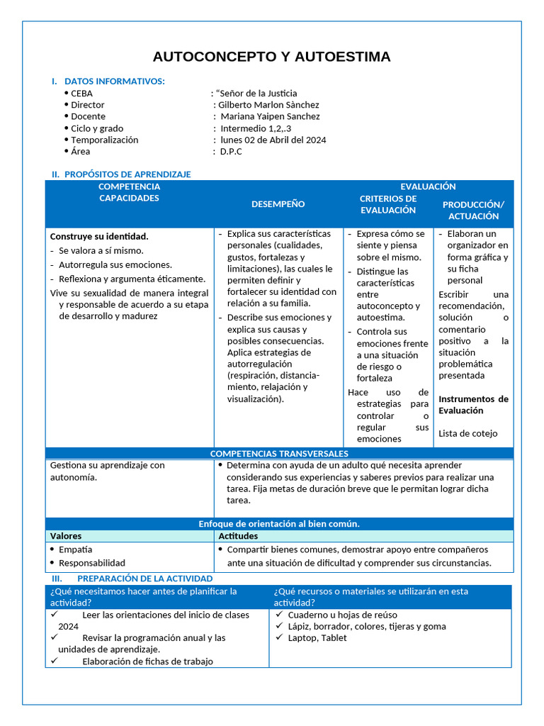 Autoconcepto y Autoestima en Estudiantes | PDF | Aprendizaje | Autoestima