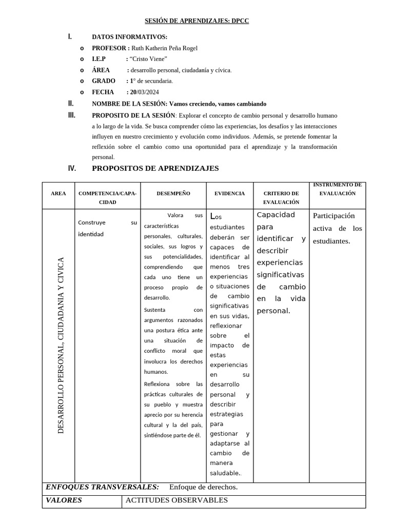 Vamos Creciendo, Vamos Cambiando DIARIO | PDF | Desarrollo personal ...