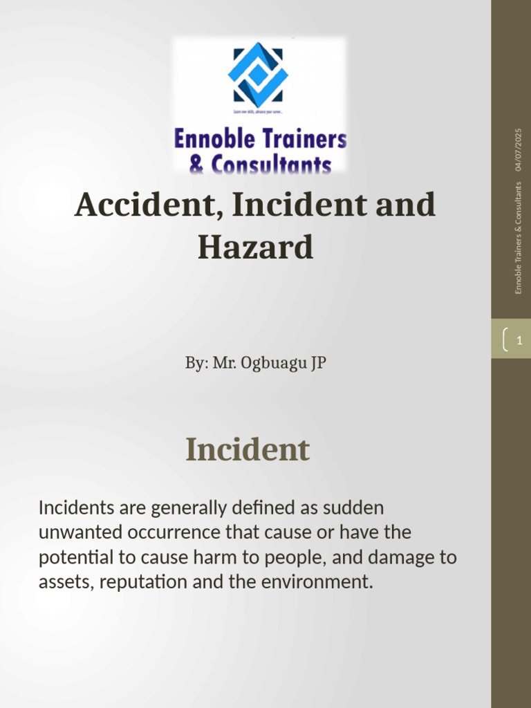 02 Accident and Hazard | PDF | Hazards | Occupational Safety And Health